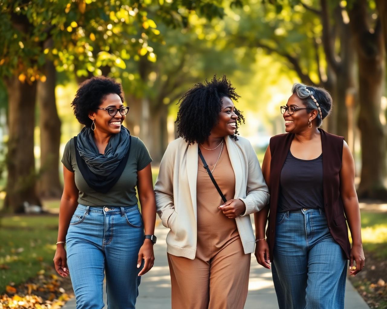 Women in the Empowered Wellness community walking together